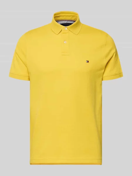 Tommy Hilfiger polo wzorzysty żółty
