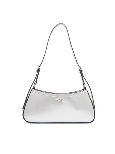 Calvin Klein Torba za čez ramo srebrna siva