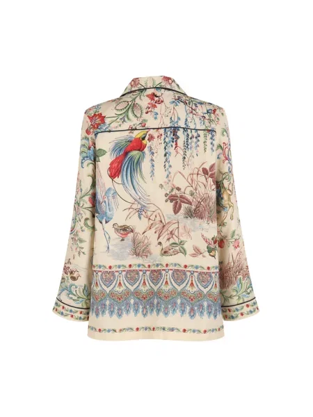 Koszula dżinsowa Etro z nadrukiem z twillu