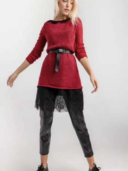 Сукня міні TrikoBakh бордовий