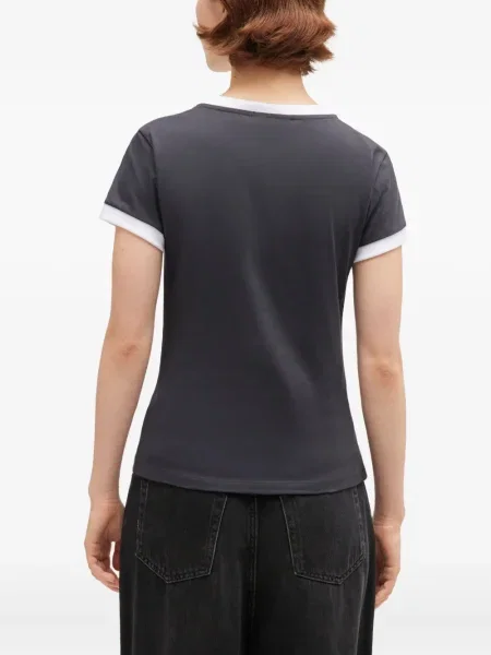 Tricou Ganni cu imagine teddy gri