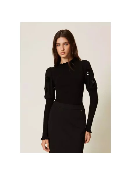 Sweter Twinset czarny
