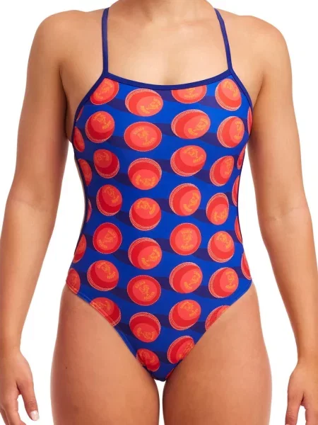 Strój kąpielowy Funkita Shiny Balls Twisted czerwony