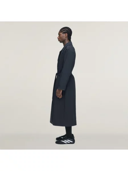 Trenčkot adidas x entire studios Uniform černý