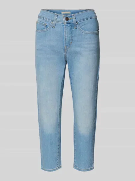 Dopasowane dżinsy capri o kroju slim fit z mieszanki bawełny model Levi's® 300