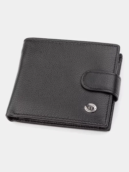 ST Leather Accessories Гаманець Шкіра чорний