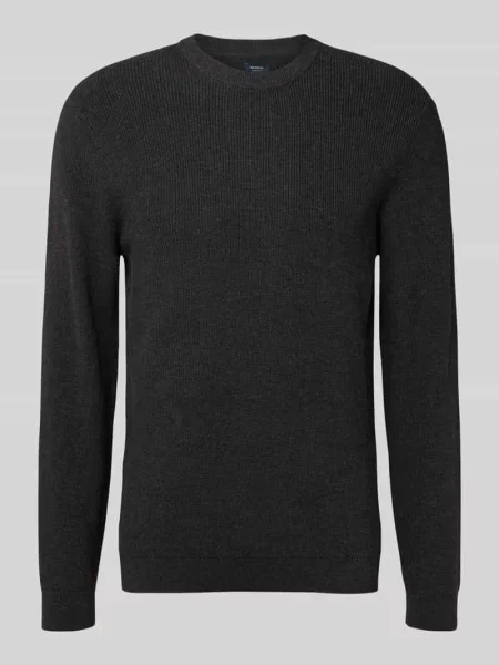 Sweter z dzianiny z prążkowanymi wykończeniami Mcneal
