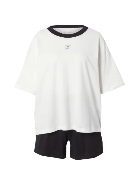 Marc O'Polo Pantaloni scurți negru alb