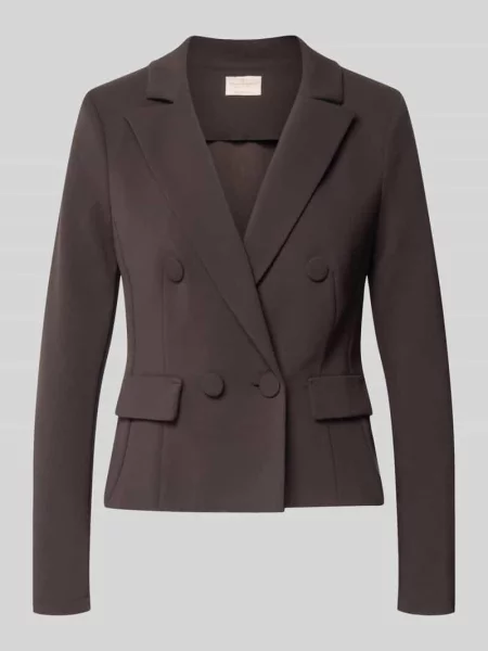 Żakiet o kroju slim fit z kołnierzem z połami Rinascimento