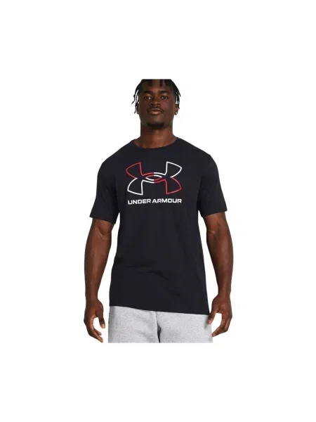 UNDER ARMOUR Tricou funcțional Foundation roșu alb negru