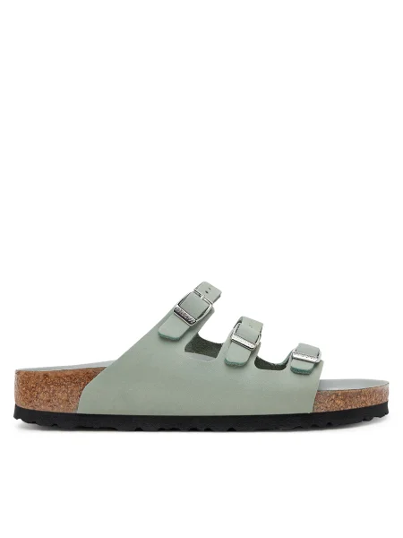 Чехли от набук Birkenstock Florida HEX сиво