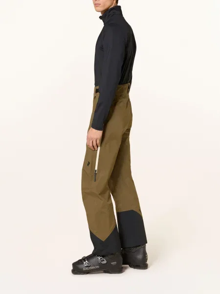 Peak Performance Hardshell Lyžařské Kalhoty Alpine Gore-Tex C-Knit™ 3l olivová černá