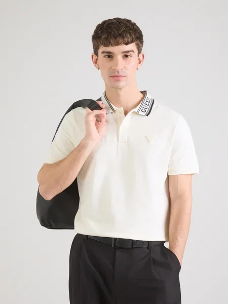 Polo tričko Guess LYLE béžová