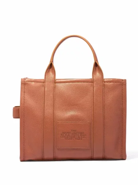 Kožená malá kožená taška Marc Jacobs hnědá