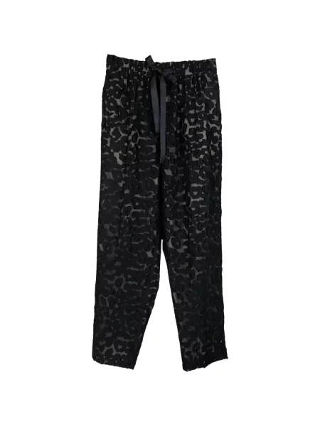 Pantaloni Psophia cu model leopard negru