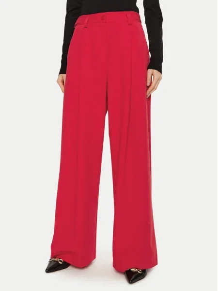 Imperial Pantaloni palazzo Wide Leg roșu