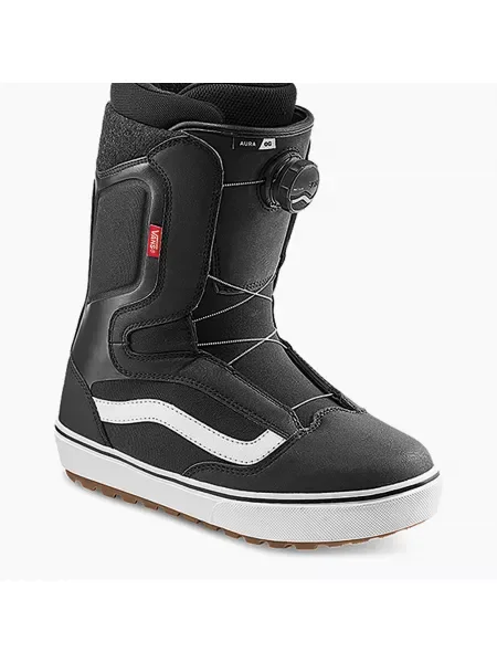 Cizme de snowboard pentru bărbați Vans Aura OG black/white alb