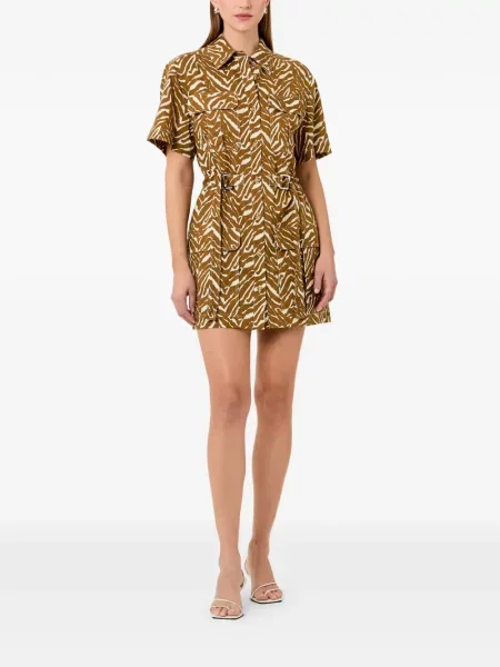 Rochie mini Nicholas cu imagine cu model zebră