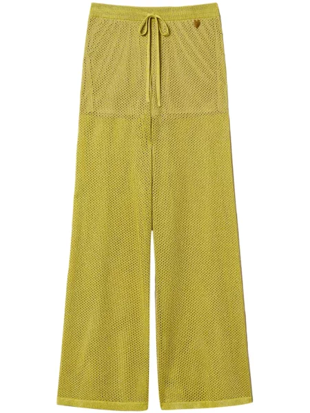 Pantaloni Twinset tricotate galben