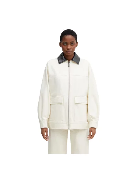 Anine Bing HOLDEN JACKET CREAM krótka kurtka biała