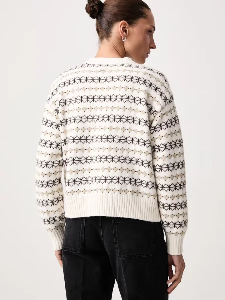Levi's kardigan z dodatkiem wełny CHARLOTTE CREWNECK beżowy
