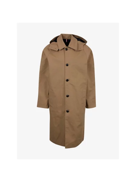 Kabát Tommy Hilfiger hnědý