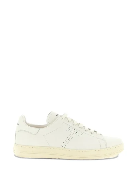 Sneakerși Tom Ford din piele alb