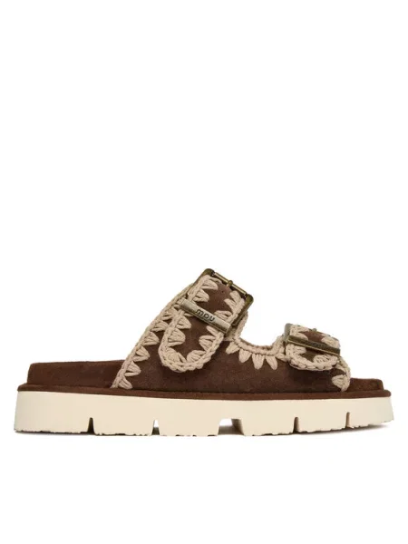 Mou Шльопанці коричневий