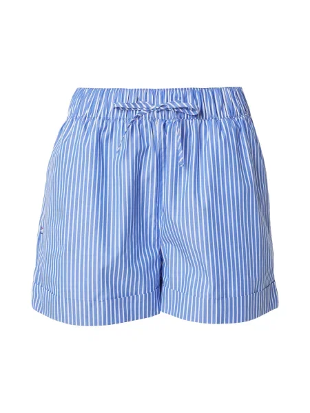 Tommy Jeans Pantaloni ESSENTIAL azur alb