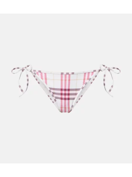 Bikini Burberry w kratę różowe