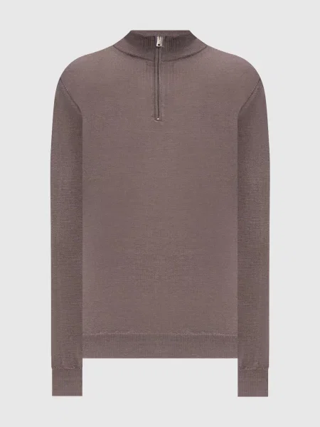 Джемпер з вовни шовку та кашеміру Cashmere&whiskey коричневий