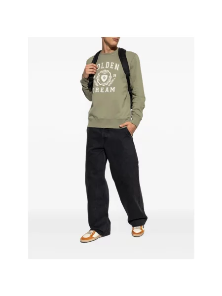 Bluza Golden Goose z logo zielona
