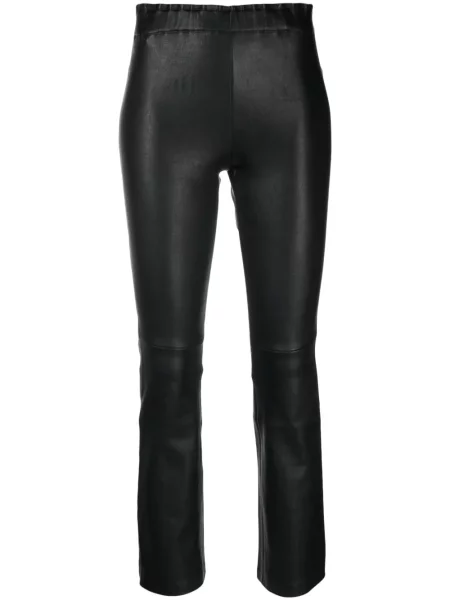 Decupat pantaloni Stouls din piele negru