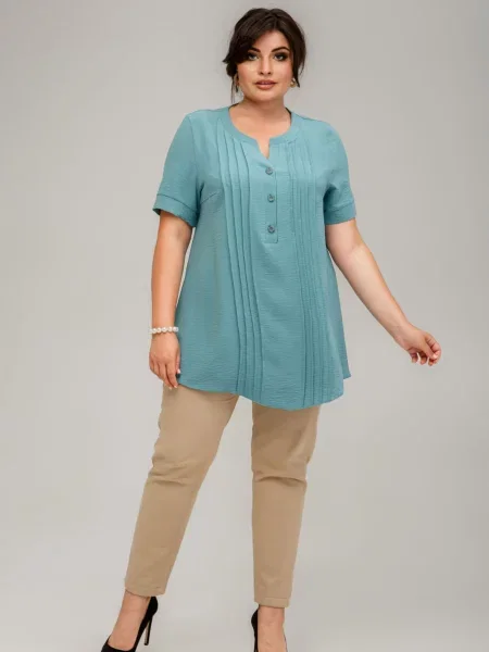 Туніка All Posa м'ятний креп