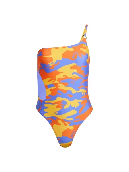 Jednodielne plavky adidas Originals STR SWIMSUIT fialová
