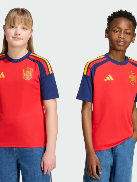 Детская спортивная футболка Adidas красная