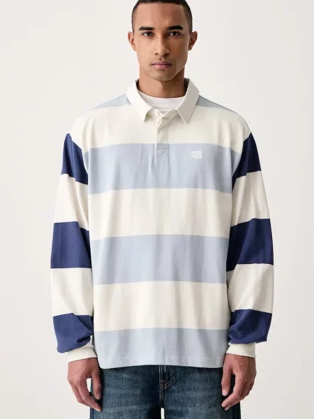 Tricou cu mânecă lungă Vans albastru