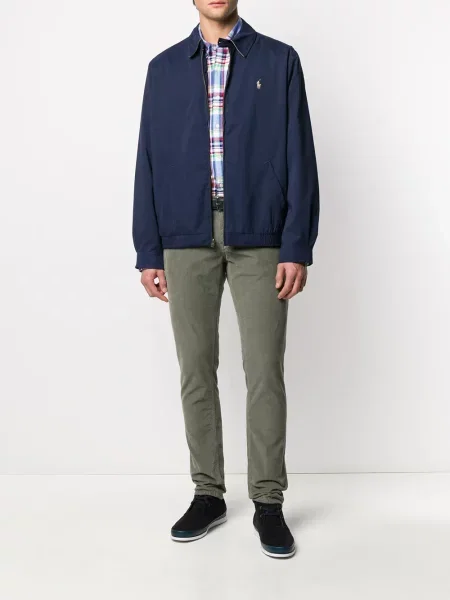 Siuvinėtas striukė Polo Ralph Lauren mėlyna