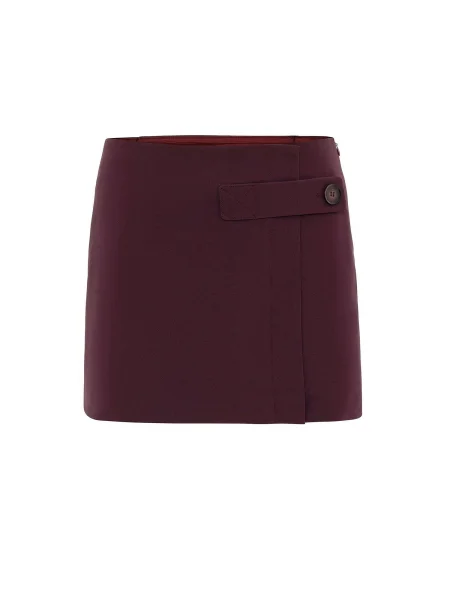 Antioch Fustă Aurora bordeaux roșu