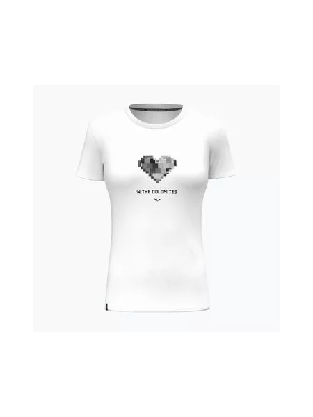 Футболка Salewa с сердечками белая