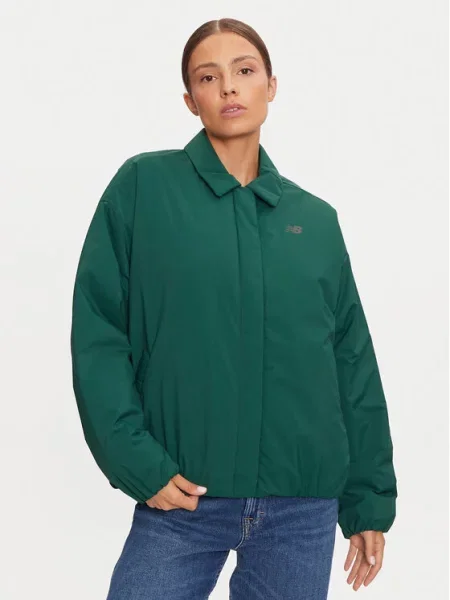 New Balance Demisezoninė striukė Oversize žalia