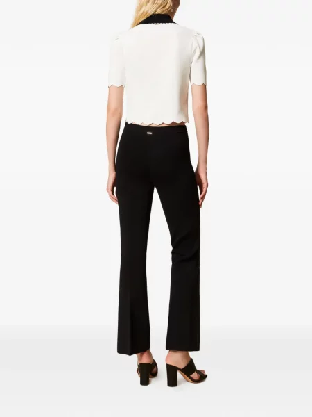 Pantaloni Twinset tricotate negru