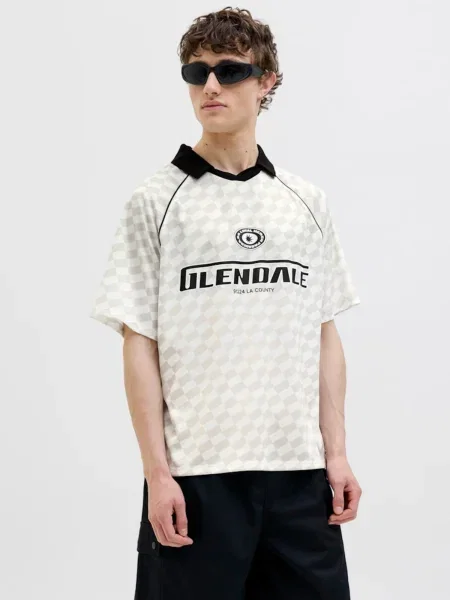 Jack&Jones Polo majica Retreat Loose Fit bež