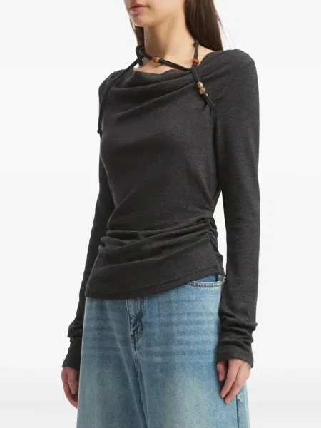 Bluzka B+ab drapowana szara