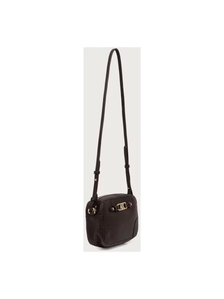 Armani Exchange torebka crossbody z imitacji skóry brązowa