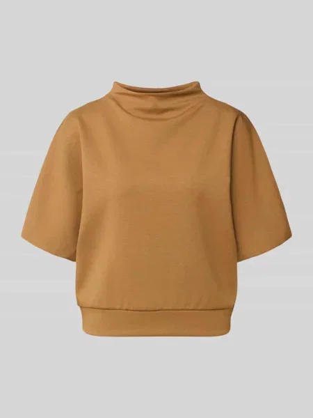 Bluza o kroju regular fit z domieszką bawełny i modalu model Golli' Opus brązowa