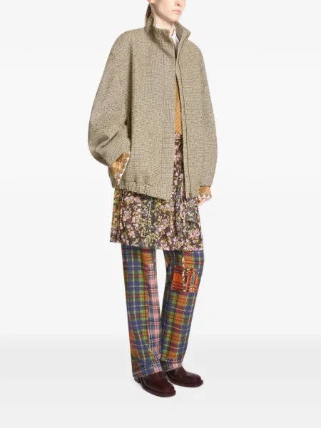Geacă bomber Dries Van Noten în carouri