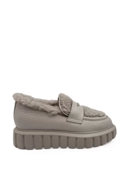 Pantofi loafer Voile Blanche cu blană