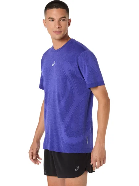 ASICS Tricou funcțional Road violet albastru