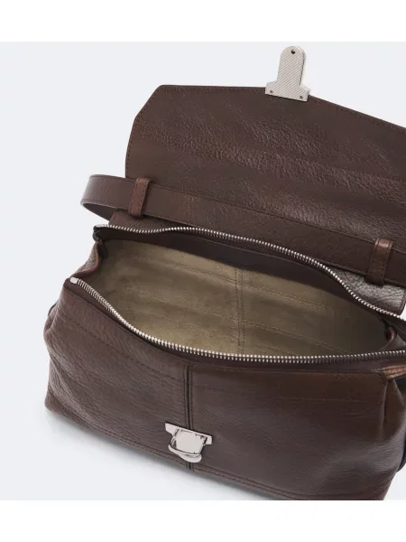Geanta crossbody Lemaire din piele maro